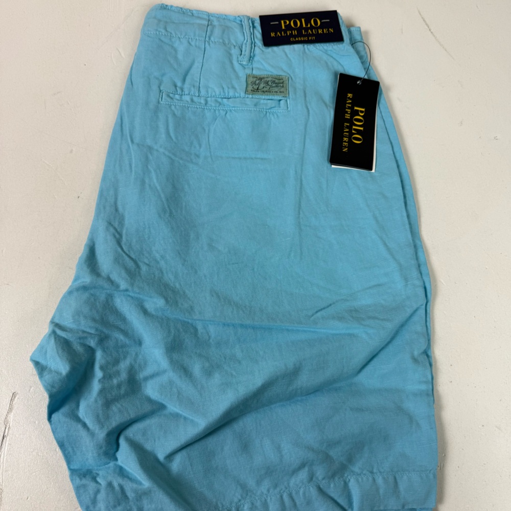 Polo Ralph Lauren Shorts RL NWT New Linen Cotton Maritime Nautical Lightweight - Picture 2 of 8